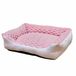Nobby Comfort bed vierkant Classic Diamond roze L x B x H: 50 x 40 x 17 cm
