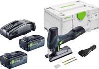Festool PSC-E 18 EB-Basic accu-pendelzaag 18 V 40 mm + 2x accu 8,0 Ah + oplader + Systainer
