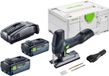 Festool PSC-E 18 EB-Basic accu-pendelzaag 18 V 40 mm + 2x accu 8,0 Ah + oplader + Systainer