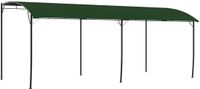 vidaXL Prieel 6 x 3 x 2,55 m Groen Gepoedercoat staal en stof 180 gsm