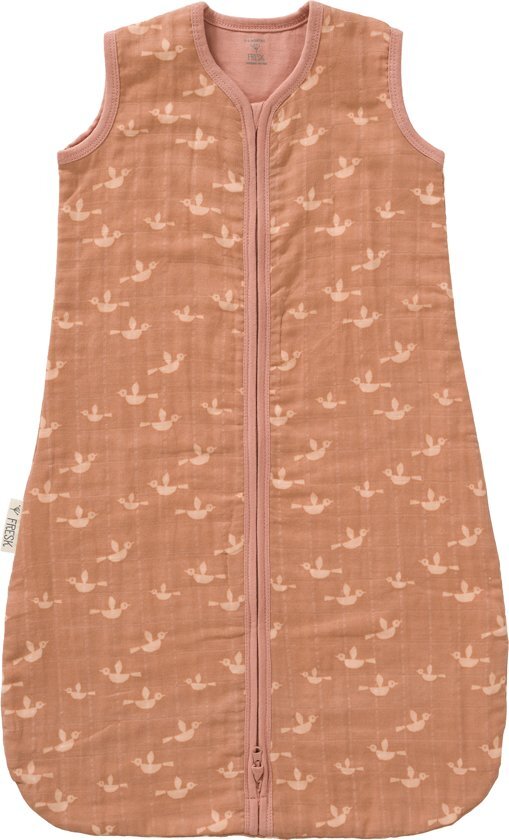 Fresk slaapzak muslin 2-laags Birds roze