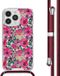 iMoshion Hoesje iPhone 14 Pro Max - Flower Water - Met Koord