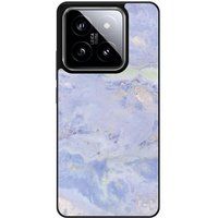 Xiaomi 14 Marbre Marbre bleu Verstevigd hoesje met sublimatie bedrukking