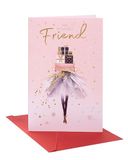 UK Greetings Kerstkaart voor haar/vriend - mooi jurkontwerp