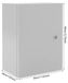Boîtier de distribution extérieur - Armoires de distribution murales - Étanche IP65 - Verrouillable - Armoire électrique en métal - Convient pour une utilisation intérieure et extérieure - 30x40x20 cm