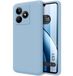 Tumundosmartphone Hoesjes van vloeibare siliconen, zeer zacht, voor Realme C51, blauw