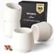 Elzusha - Set de 4 tasses à expresso sans anse, 80 ml