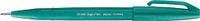 Pentel Arts Brush Sign Pen SES15C-D3X Penseelstift, Turquoisegroen, 10 stuks