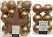 Decoris Kunststof Kerstballen Camel Bruin - 45 stuks