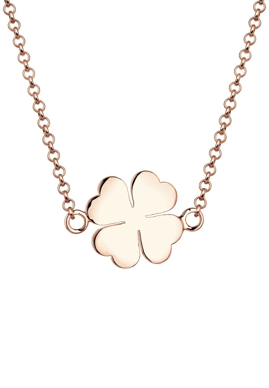 Elli Elli Necklace Women Clover Lucky Charm in 925 Sterling Silver Necklaces