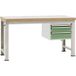 Manuflex WP5412.6011 établi (l x H x P) 1500 x 800 x 700 mm réséda vert (RAL 9010)