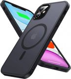 Selected by GSMpunt.nl Hoesje Geschikt voor Apple iPhone 11 - Compatibel met MagSafe / Qi2 - Matte Beschermhoes - Back Cover met Magneet - Zwart