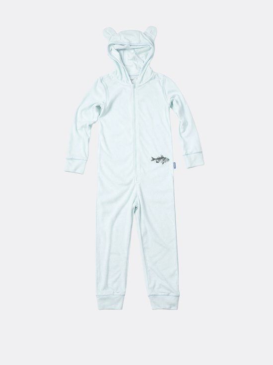 Claesen's Terry onesie Fish, Kinderen, Vrouwen, Mint, 164