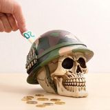 Spaarpot Solider Schedel Geldkist