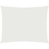 Voile d'ombrage Voile de parasol Tissu Oxford Rectangulaire 3,5x5 m Blanc