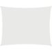 Voile d'ombrage Voile de parasol Tissu Oxford Rectangulaire 3,5x5 m Blanc