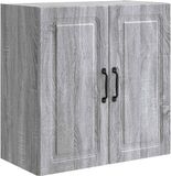 vidaXL Wandkast 59 x 31 x 60 cm Bewerkt hout Grijs Sonoma