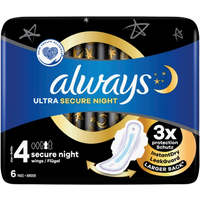 Always Ultra Secure Nachtbinder 6 stuks