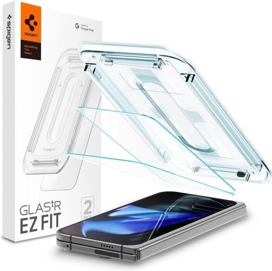 Spigen GLAS.tR EZ Fit Screenprotector voor Google Pixel 9 Pro Fold - Gehard Glas - 9H - 2 Stuks