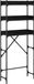 vidaXL Wasmachineplank - Zwart - Bewerkt hout - 67 x 25 x 163 cm