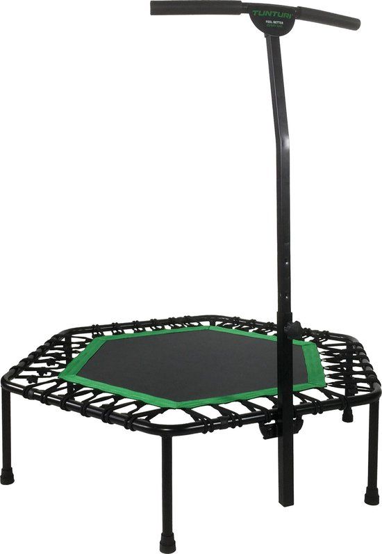 Tunturi Hexagon Fitness Trampoline - 84 cm - Incl. handgreep & beschermhoes