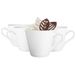 Glasmark KROSNO 1992 keramische beker set van 4 230 ml koffiekop drinkbeker theekopjes vaatwasmachinebestendig wit Maja