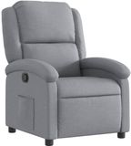 vidaXL Relaxfauteuil Lichtgrijs Stof