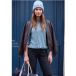 Sweater with round neck and ruffles at the hem