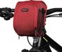 Unyqoos® Sacoche de guidon de vélo - Étanche, Polyester, Rouge, 1,8 L