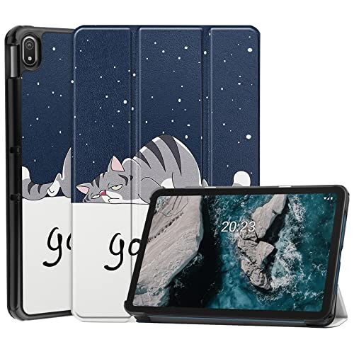 FTRONGRT Hoesje voor Nokia T20 Tablet / - / - / Luie Kat