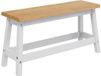 vidaXL Banc de salle à manger EKAI Blanc 91,5 x 29 x 45,5 cm Pin massif