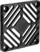 SEPA FG92K Grille de ventilation Noir Plastique 92 x 92 x 5.5 mm