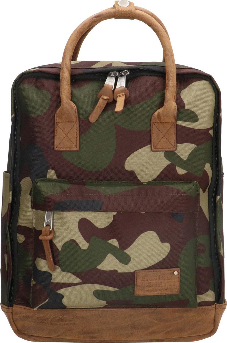 Enrico Benetti Santiago Rugtas met tabletvak - Camouflage