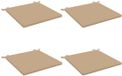 vidaXL - 4-Piece - Zitkussens - SOEST - 4 - st - 100% - Polyester - Zand