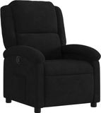 vidaXL Relaxfauteuil Zwart Fluweel