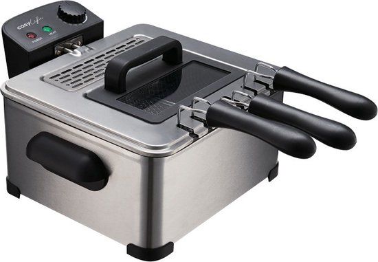 COSYLIFE by ELECTRO DEPOT CL-FR4.5 Friteuse inox 4.5L