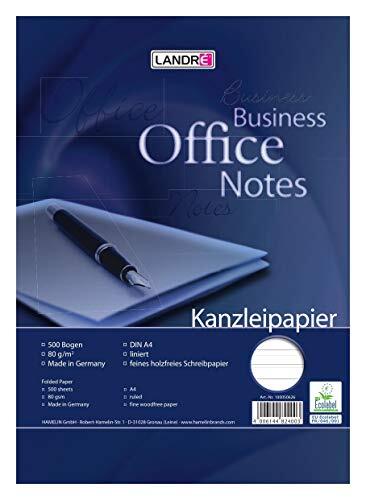 LANDRÉ A4 gelinieerd Schrijfpapier A4 80 g/m² Wit 5