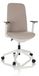Nestora Fauteuil de bureau en tissu beige avec réglage en hauteur