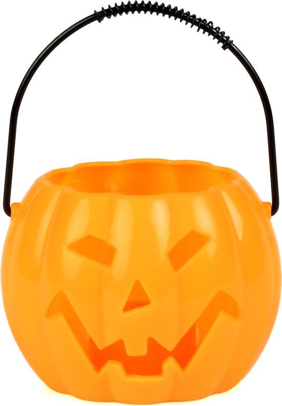 ATOSA Halloween lichtgevende pompoen 10 cm