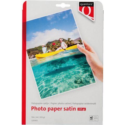 Quantore A4 fotopapier satijn 225 gram 50 vel