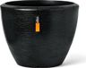 Capi Europe Pot de fleurs rond Arc Granite - 48x35 cm - Noir