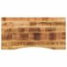 VidaXL Bureaublad met ronding 140x50x2,5 cm massief ruw mangohout