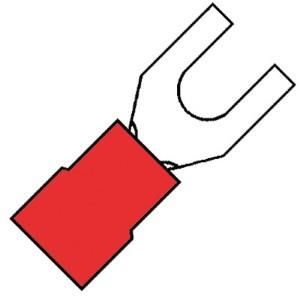 Enzo Kabelschoen vork rood 5.3mm
