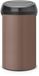 Brabantia Touch Bin Prullenbak - 60 liter - Satin Taupe/Matt Black deksel
