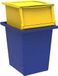 TERRY Ecobin 25+30 vuilnisbakkenset, 2 stuks, geel en blauw, materiaal: slagvast polypropyleen, inhoud 25 l + 30 l