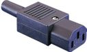 Bulgin PX0587 Prise d'appareil (froid) PX femelle, droit Nombre total de pôles : 2 + PE 10 A Noir 1 pièce(s)