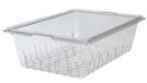 Cambro 1826CLRCW135 18" x 26" polycarbonaat vergiet, helder (6/case)
