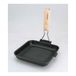 La Ghiotta - Vierkante grillpan van gegoten aluminium, 20 x 20 cm