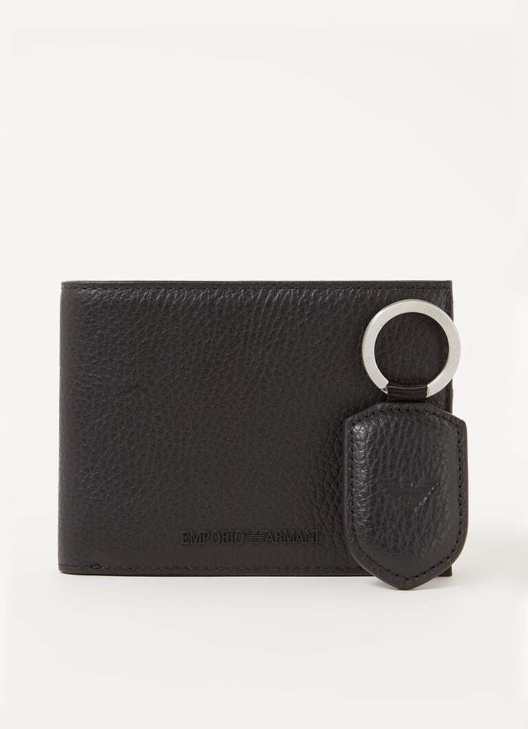 Emporio Armani Emporio Armani Portemonee met sleutelhanger van leer