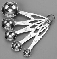 BukkitBow - Premium Maatlepel Set - RVS Maatlepels - 5-Delig - Zilver